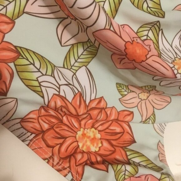 Shein Floral Flower Cutout Push up One Piece Swimsuit Bikini L - Picture 7 of 10